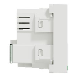 Wifi répéteur 300Mb/s 2.4 GHz bornier vis Unica NU360518 Blanc 2 modules mécanisme seul