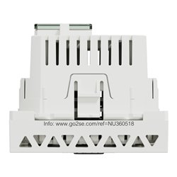 Wifi répéteur 300Mb/s 2.4 GHz bornier vis Unica NU360518 Blanc 2 modules mécanisme seul