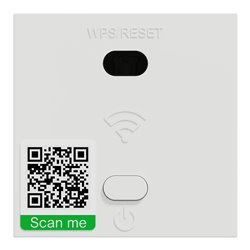 Wifi répéteur 300Mb/s 2.4 GHz bornier vis Unica NU360518 Blanc 2 modules mécanisme seul