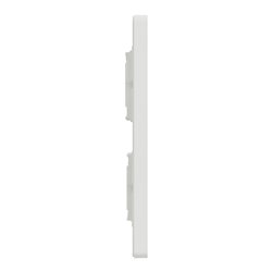 Support fixation + plaque finition pour boîte de concentration Unica NU021820 Blanc antibactérien 2 rangs de 8 modules