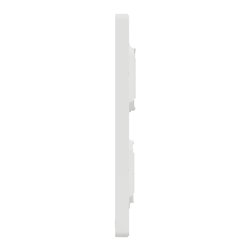 Support fixation + plaque finition pour boîte de concentration Unica NU021820 Blanc antibactérien 2 rangs de 8 modules