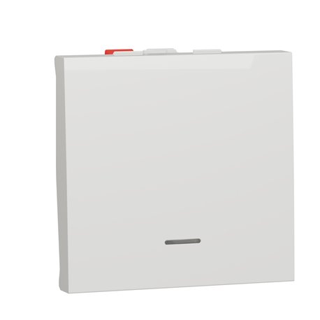 Va-et-vient lumineux témoin 10A connexion rapide Unica NU320318S Blanc 2 modules mécanisme seul Va-et-vient lumineux témoin 10A connexion rapide Unica NU320318S Blanc 2 modules mécanisme seul