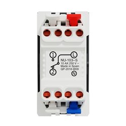 Va-et-vient lumineux témoin 10A connexion rapide Unica NU310354S anthracite 1 module mécanisme seul