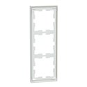 Cadre de finition D-Life MTN4030-6537 blanc nordic mat 3 postes