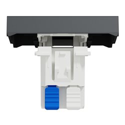 Va-et-vient lum témoin 10A connexion rapide Unica NU320354S anthracite 2 modules mécansime seul