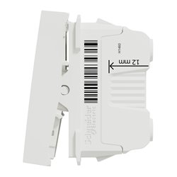 Va-et-vient 16A bornier à vis Unica NU326318 Blanc 2 modules mécanisme seul