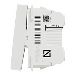 Va-et-vient 16A bornier à vis Unica NU316318 Blanc 1 module mécanisme seul