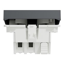 Va-et-vient 10A connexion rapide Unica NU320354 anthracite 2 modules mécansime seul