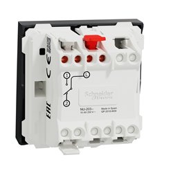 Va-et-vient 10A connexion rapide Unica NU320354 anthracite 2 modules mécansime seul