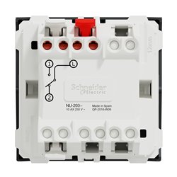 Va-et-vient 10A connexion rapide Unica NU320354 anthracite 2 modules mécansime seul