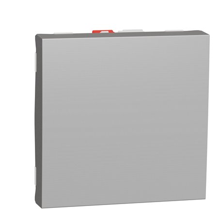 Va-et-vient 10A connexion rapide Unica NU320330 Aluminium 2 modules mécanisme seul Va-et-vient 10A connexion rapide Unica NU320330 Aluminium 2 modules mécanisme seul