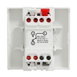 Va-et-vient 10A connexion rapide Unica NU320320 Blanc antibactérien 2 modules mécanisme seul