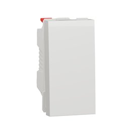 Va-et-vient 10A connexion rapide Unica NU310318F Blanc 1 module mécanisme seul