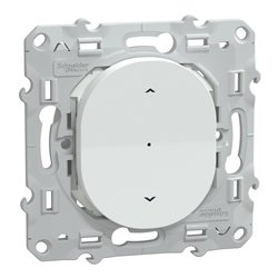 Interrupteur volet-roulant Wiser Ovalis S320567W 4 A zigbee blanc