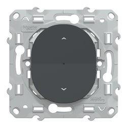Interrupteur volet-roulant Wiser Ovalis S340567W 4 A zigbee anthracite