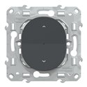Interrupteur volet-roulant Wiser Ovalis S340567W 4 A zigbee anthracite