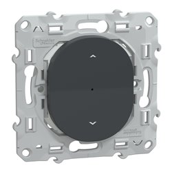 Interrupteur volet-roulant Wiser Ovalis S340567W 4 A zigbee anthracite