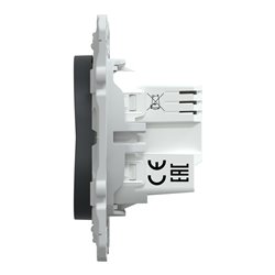 Interrupteur volet-roulant Wiser Ovalis S340567W 4 A zigbee anthracite