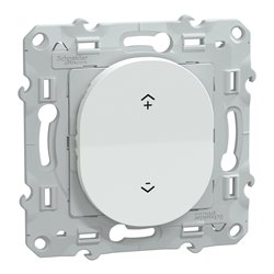 Interrupteur centralisé sans fil Wiser Ovalis S320531 2 ou 4 BP blanc