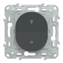 Interrupteur centralisé sans fil Wiser Ovalis S340531 2 ou 4 BP anthracite