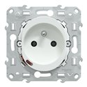 Prise 2P+T conectée Wiser Ovalis S320559 16 A zigbee blanc