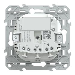 Prise 2P+T conectée Wiser Ovalis S320559 16 A zigbee blanc
