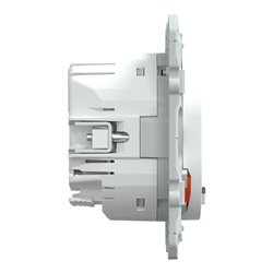 Prise 2P+T conectée Wiser Ovalis S320559 16 A zigbee blanc