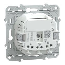 Prise 2P+T conectée Wiser Ovalis S320559 16 A zigbee blanc