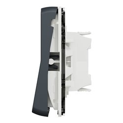 Double va et vient Mureva Styl MUR35019 composable connexion auto gris