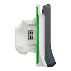 Prise de courant 2P+T Mureva Styl MUR36133 gris connexion auto, composable