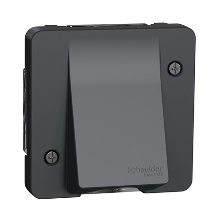 Sortie de câble Mureva Styl MUR37931 gris connexion auto, composable