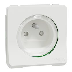 Prise de courant 2P+T Mureva Styl MUR39133 blanc connexion auto, composable