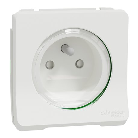 Prise de courant 2P+T Mureva Styl MUR39133 blanc connexion auto, composable Prise de courant 2P+T Mureva Styl MUR39133 blanc connexion auto, composable