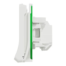 Prise de courant 2P+T Mureva Styl MUR39133 blanc connexion auto, composable