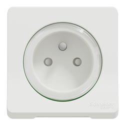 Prise de courant 2P+T Mureva Styl MUR39133 blanc connexion auto, composable