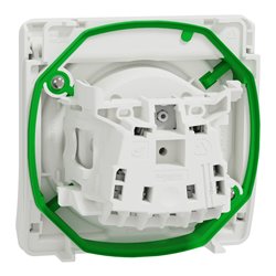 Prise de courant 2P+T Mureva Styl MUR39133 blanc connexion auto, composable