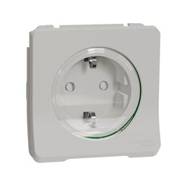 Prise de courant 2P+T schuko Mureva Styl MUR39134 blanc composable
