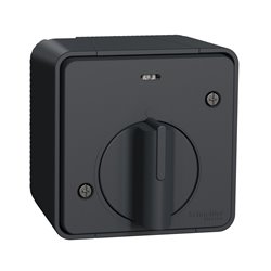 Interrupteur temporisé LED saillie Mureva Styl MUR35067 gris 