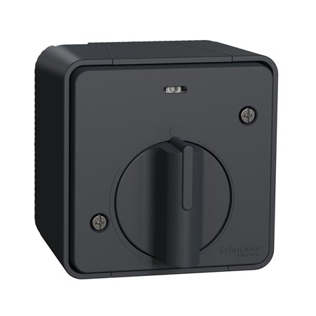 Interrupteur temporisé LED saillie Mureva Styl MUR35067 gris Interrupteur temporisé LED saillie Mureva Styl MUR35067 gris