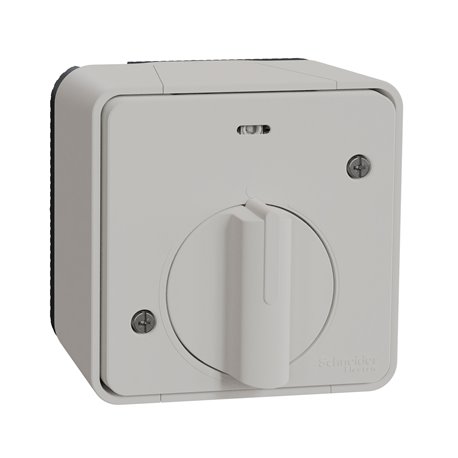 Interrupteur temporisé LED saillie Mureva Styl MUR39067 blanc Interrupteur temporisé LED saillie Mureva Styl MUR39067 blanc