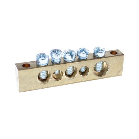 Barrette Laiton 5 trous