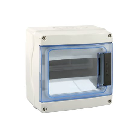 Coffret étanche Avec plastrons 8 modules 1 rangée