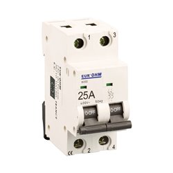 Lot de 6 Disjoncteurs Bipolaire 2 modules 25A
