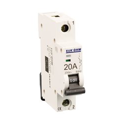 Lot de 12 Disjoncteurs Unipolaire 1 module 20A