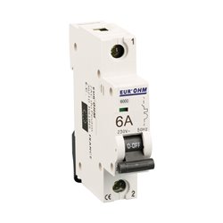 Lot de 12 Disjoncteurs Unipolaire 1 module 6A