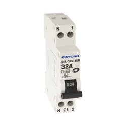 Lot de 12 Disjoncteurs Courbe C 1 module 32A