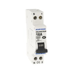 Lot de 12 Disjoncteurs Courbe C 1 module 16A