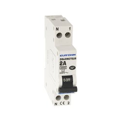 Lot de 12 Disjoncteurs Courbe C 1 module 2A