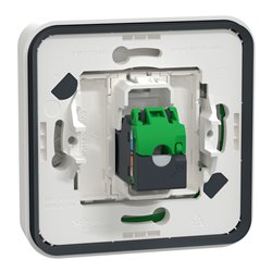 Prise RJ45 cat 6A blindé STP FTP Mureva Styl MUR39038 blanc composable