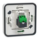 Prise RJ45 cat 6A blindé STP FTP Mureva Styl MUR39038 blanc composable